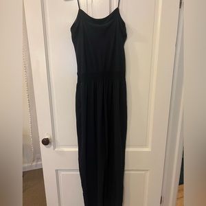 Strappy Theory navy stretch jumpsuit